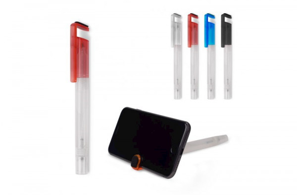 Pen met telefoonhouder en scherm reiniger