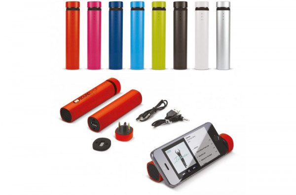 2-in-1 Powerbank met speaker 2200mAh