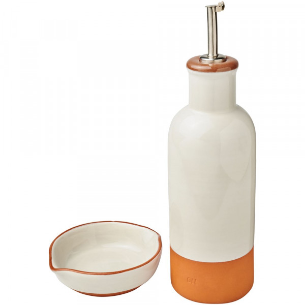 Terracotta drizzler en dip set