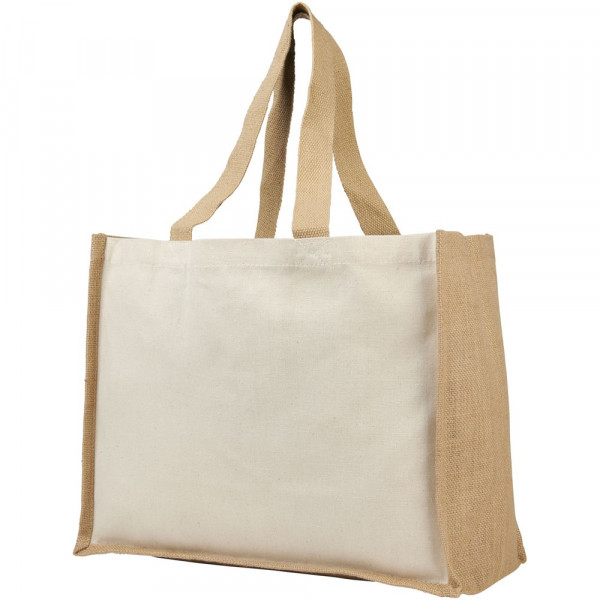 Varai 320 g/m² canvas en jute boodschappentas
