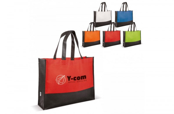 Schoudertas colour-block non-woven 75g/m²