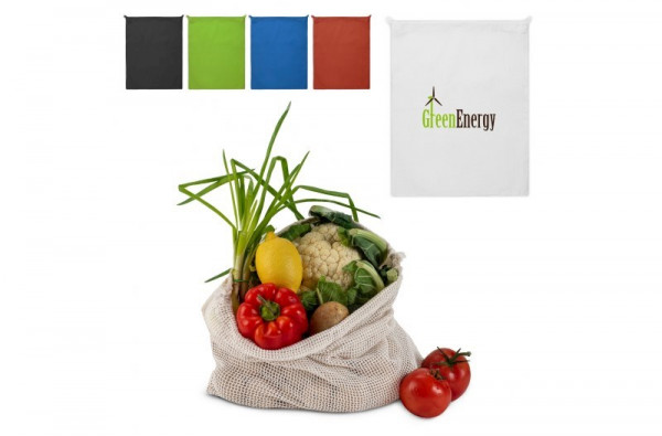 Herbruikbaar groente & fruit zakje OEKO-TEX® katoen 40x45cm