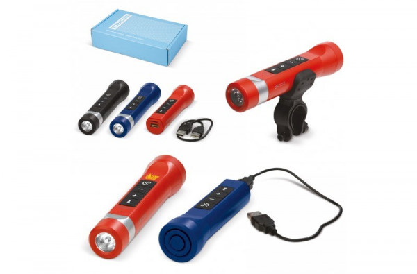 Powerbank 2200mAh, speaker 2W & zaklamp