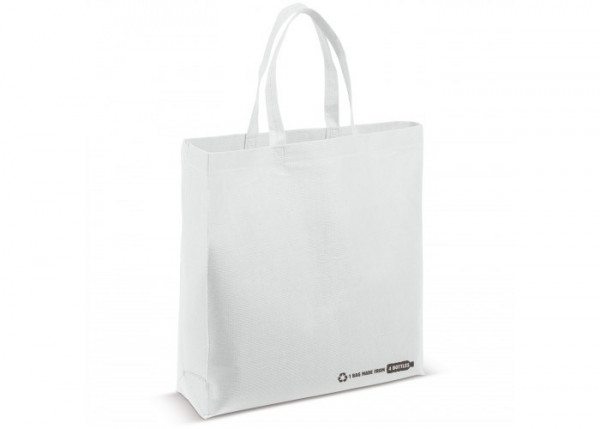 Schoudertas R-PET wit 100g/m²