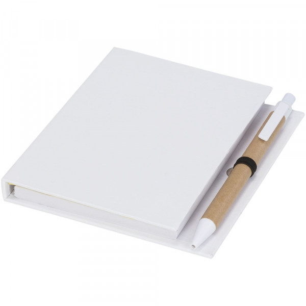 Colours combinatie notitieblok met sticky notes en pen