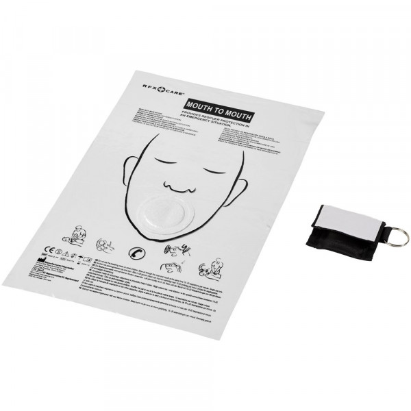 Henrik mond-op-mondschild in polyester etui